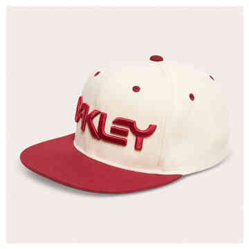 Oakley Mark III Hat - OSFM - Arctic White/Iron Red